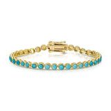 Tennis Bracelet | Blue Opal