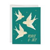 Embellished Doves Holiday Card