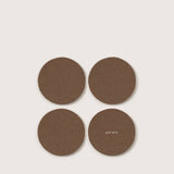 Bierfilzl Round Felt Coaster 4 Pack | Cumin