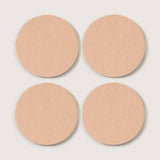 Bierfilzl Round Felt Coaster 4 Pack | Latte