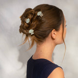 Clam Shell Clips | Pearl Cream + Gold