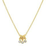 Gold Rings + CZ Necklace