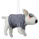 Felt Dog + Sweater Ornament