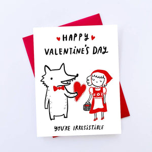 Little Red Valentine Card – Burro