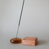 Bubble Incense Holder | Amber Glass