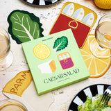 Set of 4 Cocktail Napkins | Caeser Salad