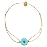 Lurex Bracelet | Turquoise + Agate