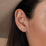 Pave Snake Studs
