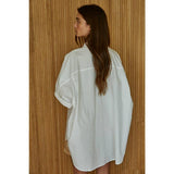 Dane Cotton Cuff Shirt | Off White