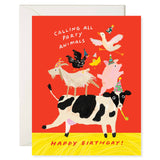 Farm Party Birthday Card