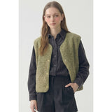 Cozyline Sherpa Vest | Olive