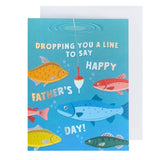 Dropping A Line Father's Day Card