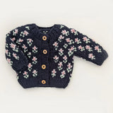 Bitty Blooms Cardigan | Indigo
