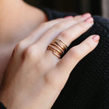 Zoë Chicco 14k 5 Pavé Diamond Band Ring | 2mm