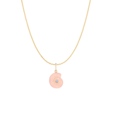 Nautilus Rae Charm Necklace | Pink Jade