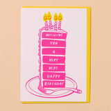 A Very Happy Birthday Cake Card