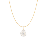 Nautilus Rae Charm Necklace | Mother of Pearl