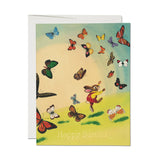 Bunny + Butterflies Card