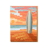 Rad Surf Birthday Card