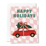 Holiday Car Checks Boxed Notes | Set of 6