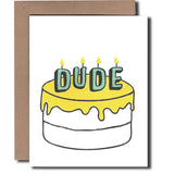 Dude Cake Card