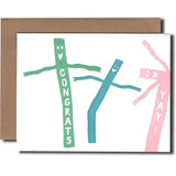 Air Dancer Congrats Card