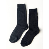 Modal Eyelet Socks | Jet Black