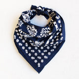 Floral Bandana | Navy