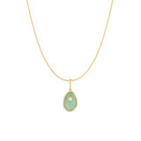 Cowrie Rae Charm Necklace | Chrysoprase