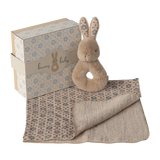 Rabbit Rattle Set | Cream Peach
