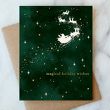 Santa Sleigh Holiday Card
