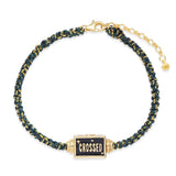 Fingers Crossed Bracelet | Dark Green