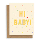 Rainbow Stars Baby Card