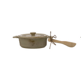 Stoneware Brie Baker | Cream