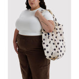 Big Baggu | Cream + Black Polka Dot