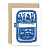 Nearest + Dearest Sardines Birthday Card