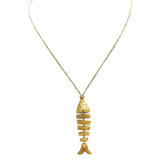 Moving Fish Lurex Necklace