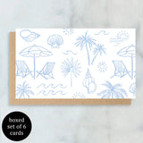 Beachy Mini Boxed Notes | Set of 6