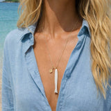 Mother of Pearl Fish Chain Necklace