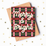 Merry and Bright Plaid Card