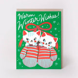 Kitten Mittens Holiday Card