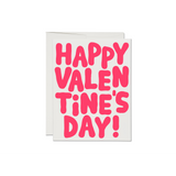 Valentine Bubble Letters Card