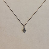 Diamond Pavé Necklace | Silver Alhambra