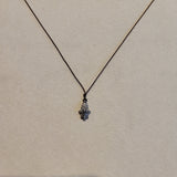Diamond Pavé Necklace | Silver Hamsa