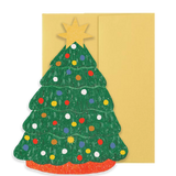 Christmas Tree Die Cut Card