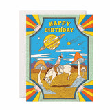 Space Cowboy Birthday Card