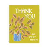 Rubber Plant Thank You Card