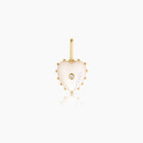 Isabel Mother of Pearl Heart Charm