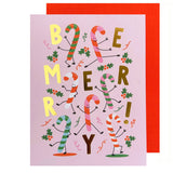 Be Merry Candy Canes Card