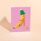 Cozy Banana Holiday Card